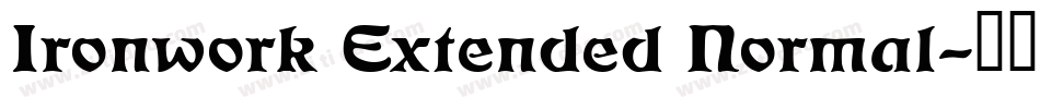 Ironwork Extended Normal字体转换
